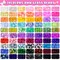 8mm Glass Beads Bracelet Making Kit, 1540pcs 70 Colors Crystal Beads for Jewelry Making, Funtopia Round Glass Beads for Bracelets and DIY Crafts, Solid and Crackle Colors